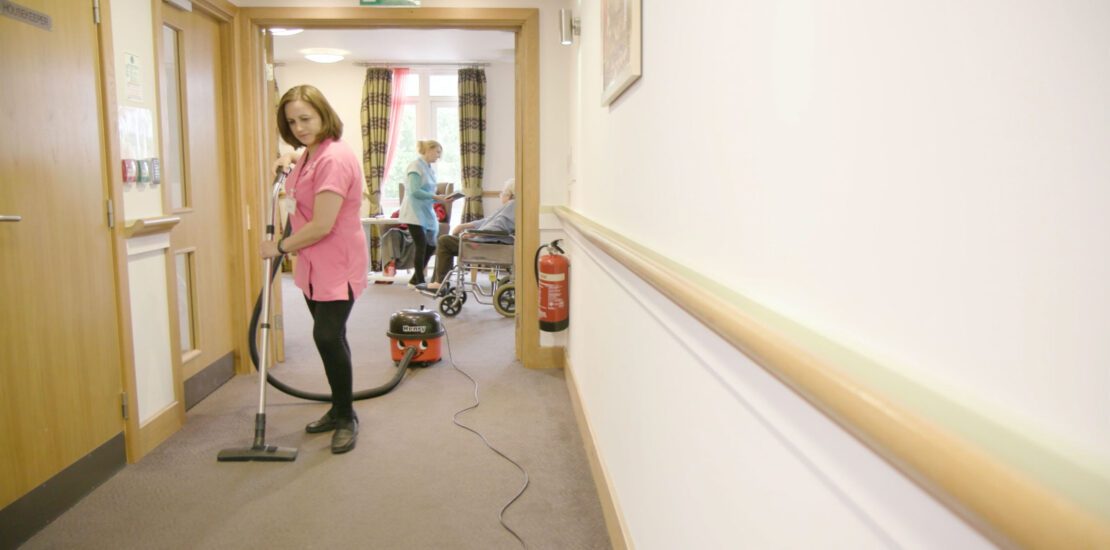 care home health and safety -cleaning
