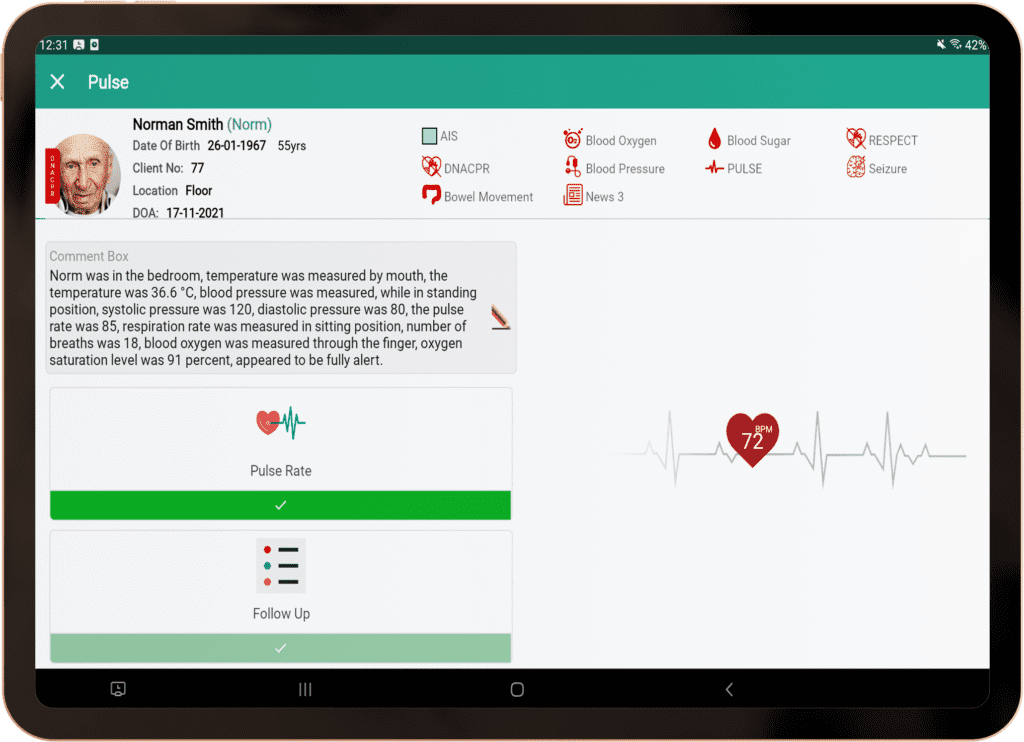 - Care Planning App for Tablets