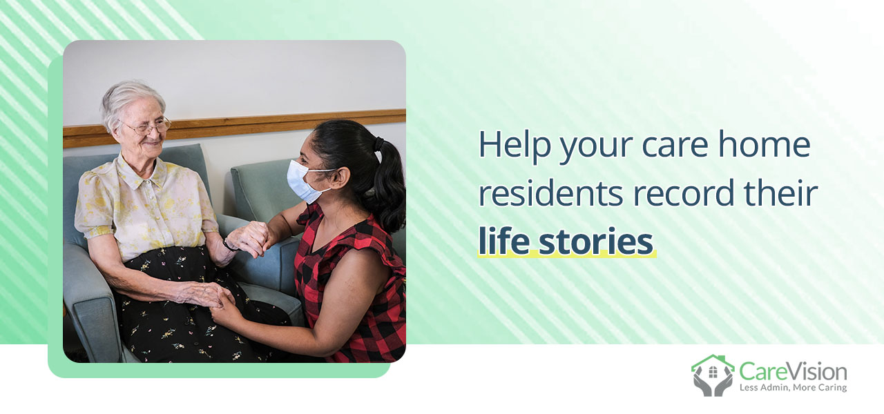 Help your care home residents record their life stories